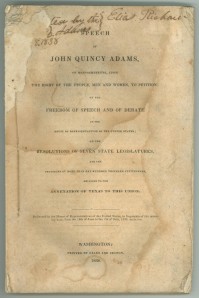 John Quincy Adams speech